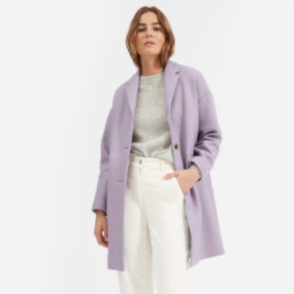 Everlane Jackets & Blazers - ISO Everlane Cocoon Coat in Heather Lavender 00